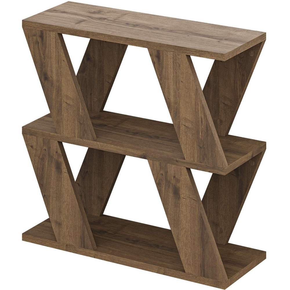 Decortie Lazena 2 Shelf Dark Oak Side Table Image 2