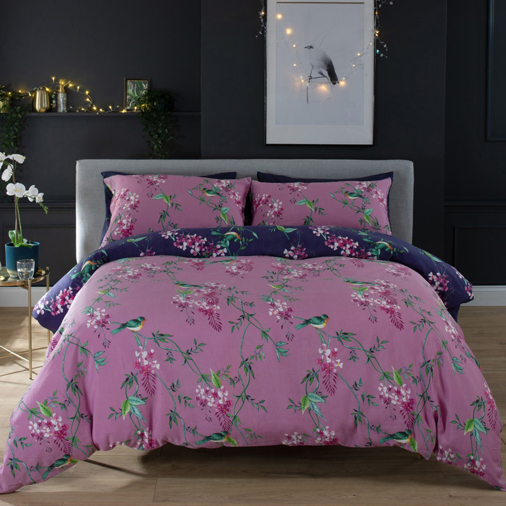 Deyongs Bird Garden Single Plum Duvet Set Image 2