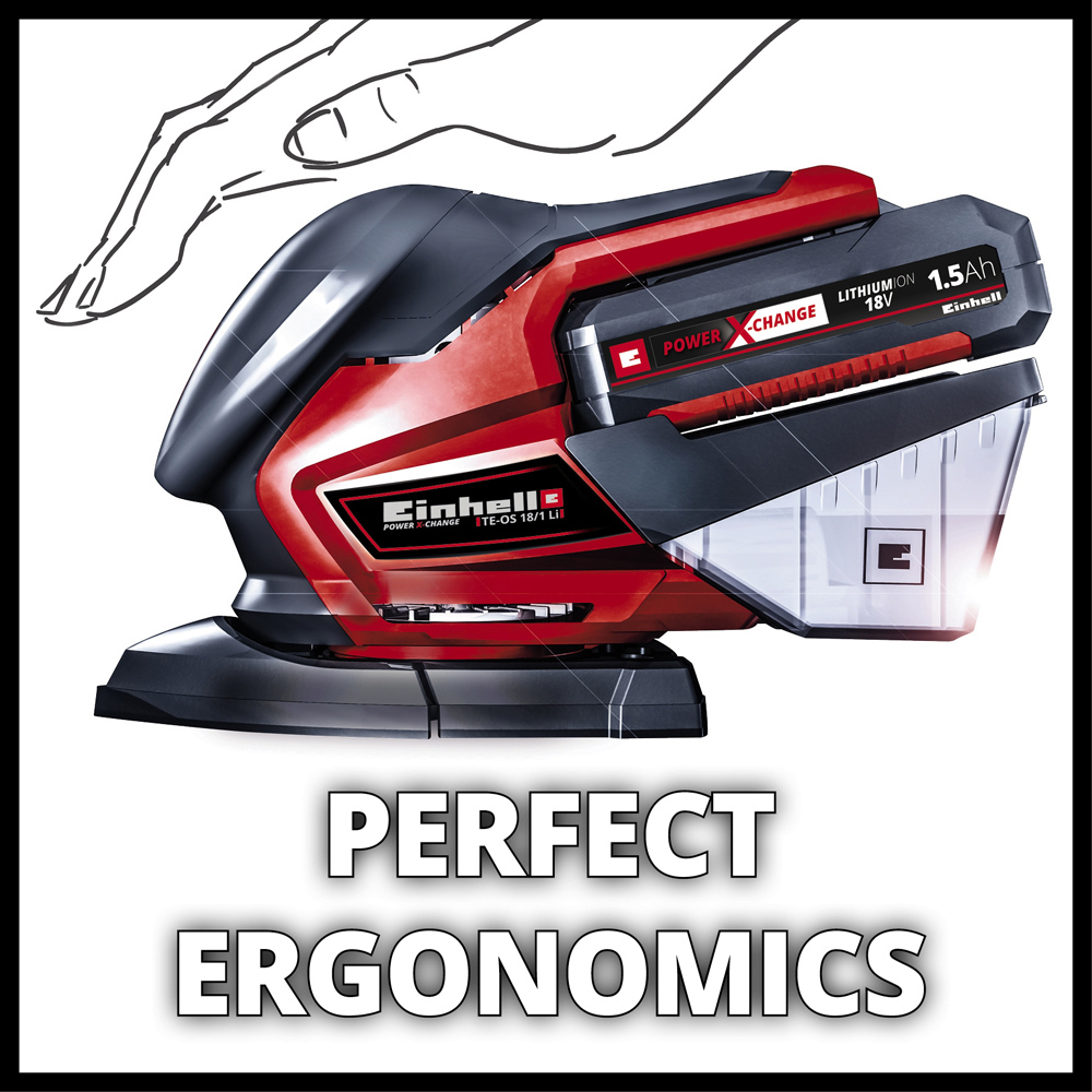 Einhell Power X-Change TE-OS 18/150 Li Solo Cordless Multiple Sander Image 5