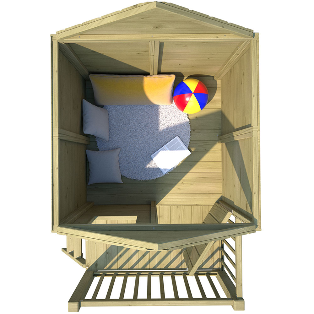Soulet Winny 6 x 5ft Kids Wooden Platform Playhouse with Veranda Image 7