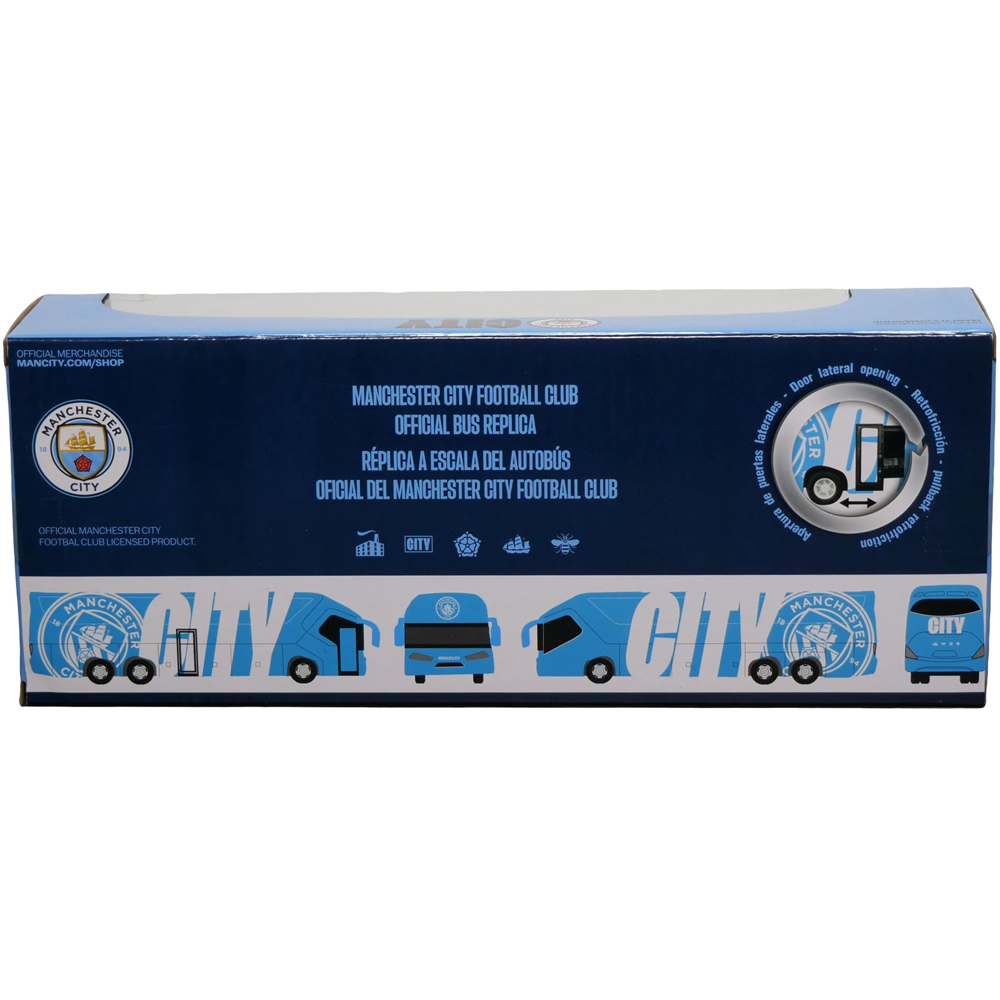 Banbo Manchester City Bus Model Football Team Coach Toy Image 6