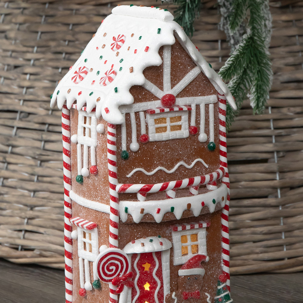 Samuel Alexander Warm White LED Gingerbread Candy House Christmas Decoration 29cm Image 3