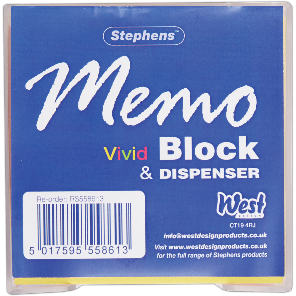 Stephens Vivid Memo Block and Dispenser Image 1