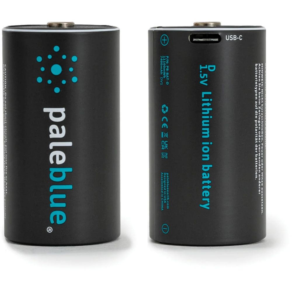 Paleblue D 2 Pack Lithium-Ion Rechargeable Batteries Image 2