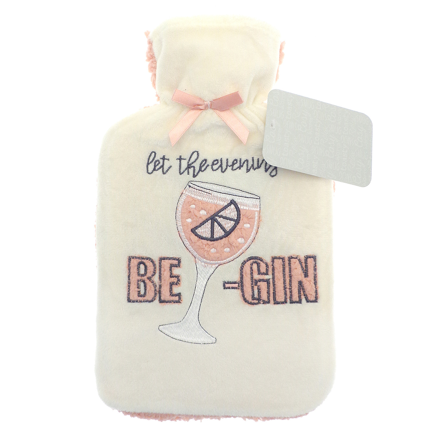 Single Applique Sherpa Hot Water Bottle in Assorted styles Image 6
