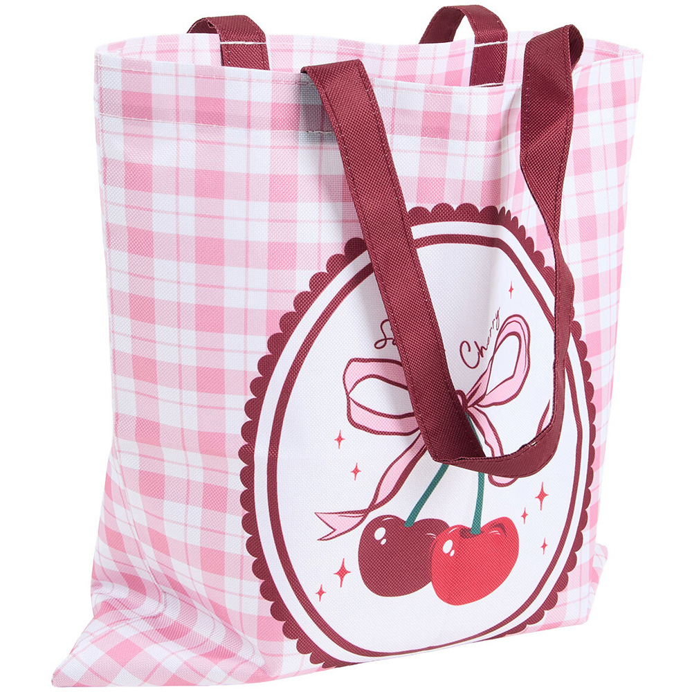 Cherry Check Tote Bag Image 1