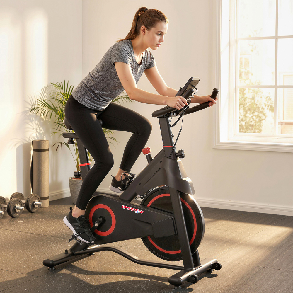 SPORTNOW Exercise Bike with Adjustable Magnetic Resistance Image 2