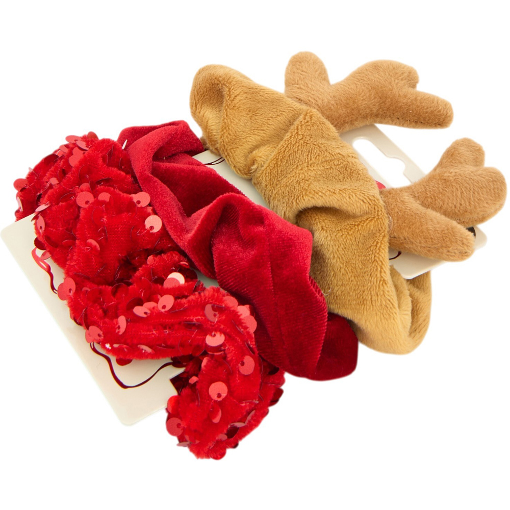 Pack of 3 Velvet Scrunchies Image 4