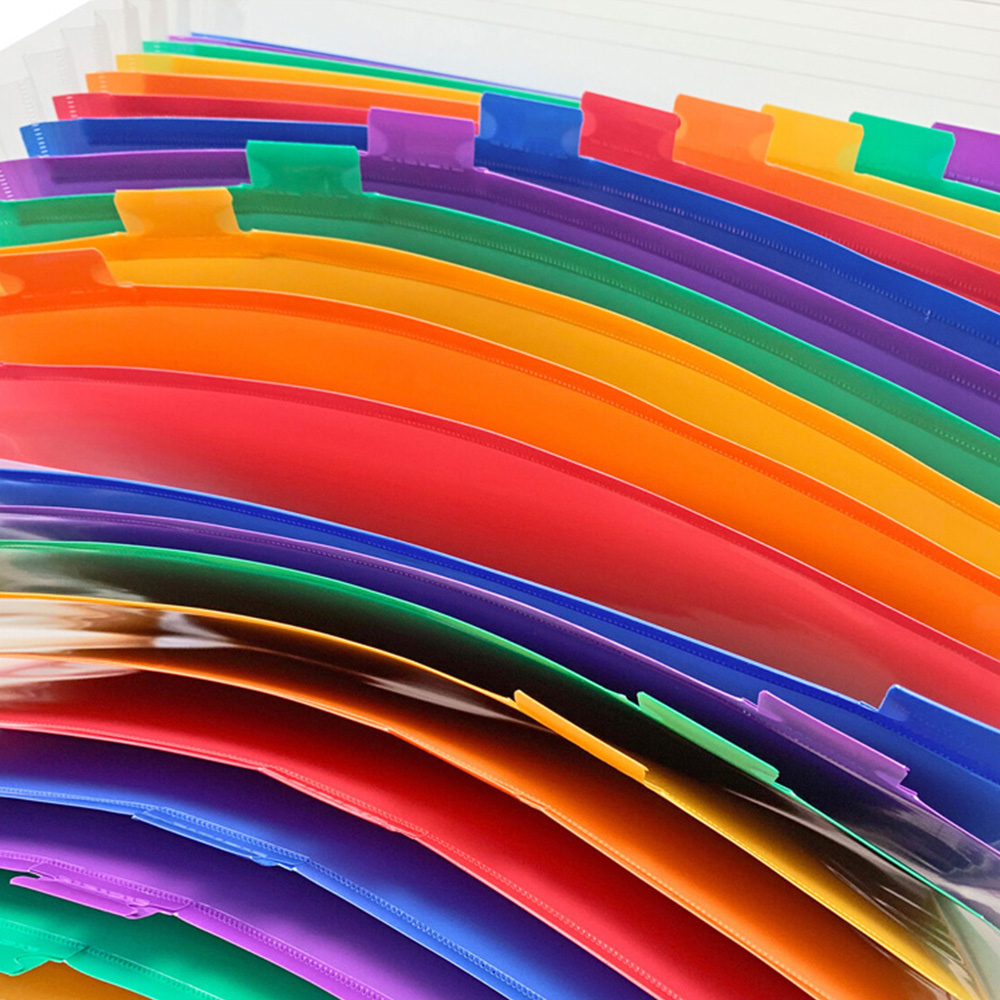 Colourful Expanding Box File Folder with Tabs Image 6