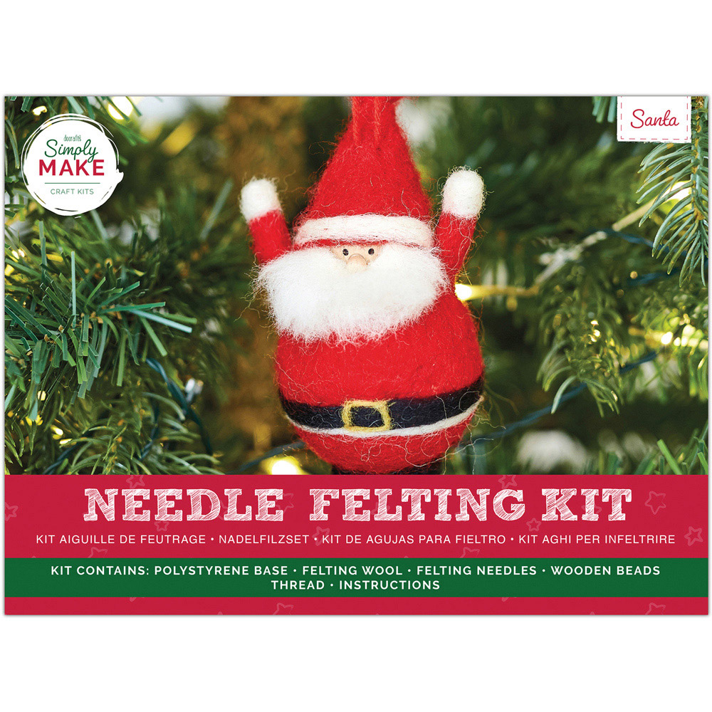 Simply Make Santa Needle Felting Kit Image 1