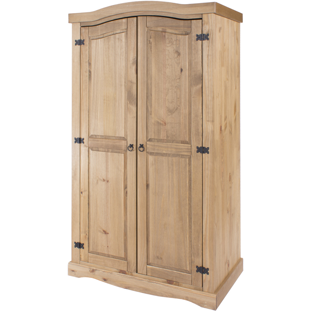 Core Products Corona 2 Door Antique Pine Wardrobe Image 2
