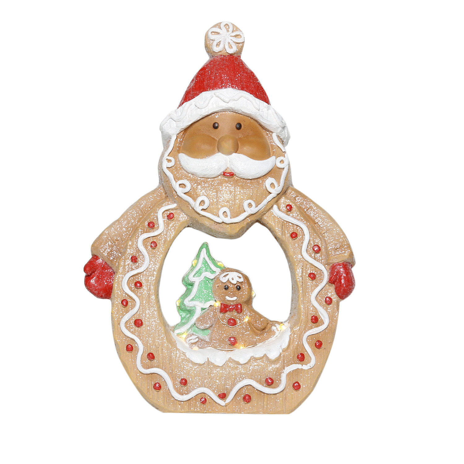Candy Cane Wishes Gingerbread LED Christmas Character Image 3