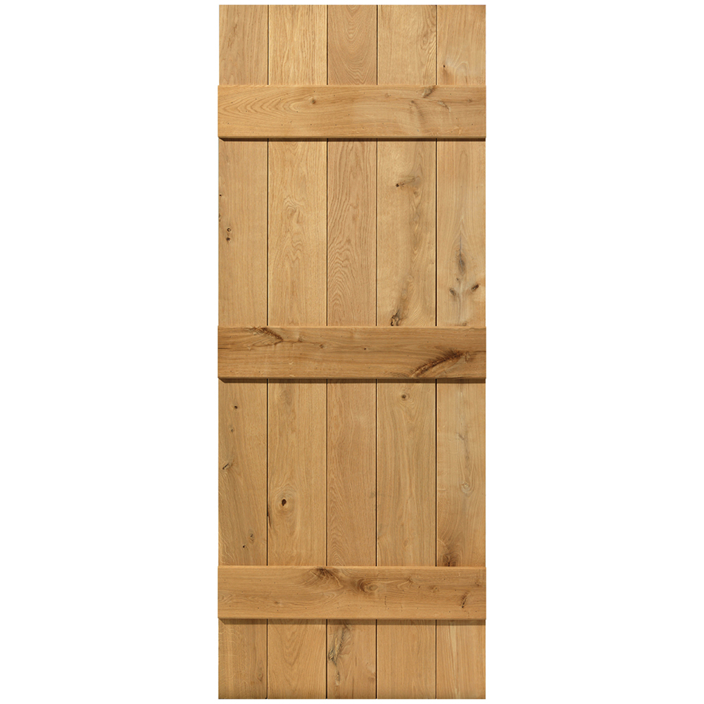 JB Kind Rustic Cottage Oak Ledged Internal Door 1981 x 762mm Image 3