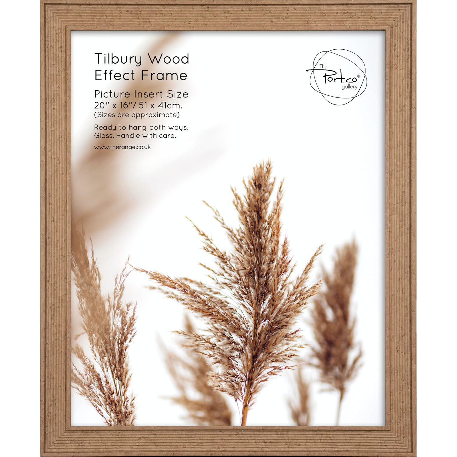 The Port. Co Gallery Tilbury Wood Effect Photo Frame 20 x 16 inch Image 1