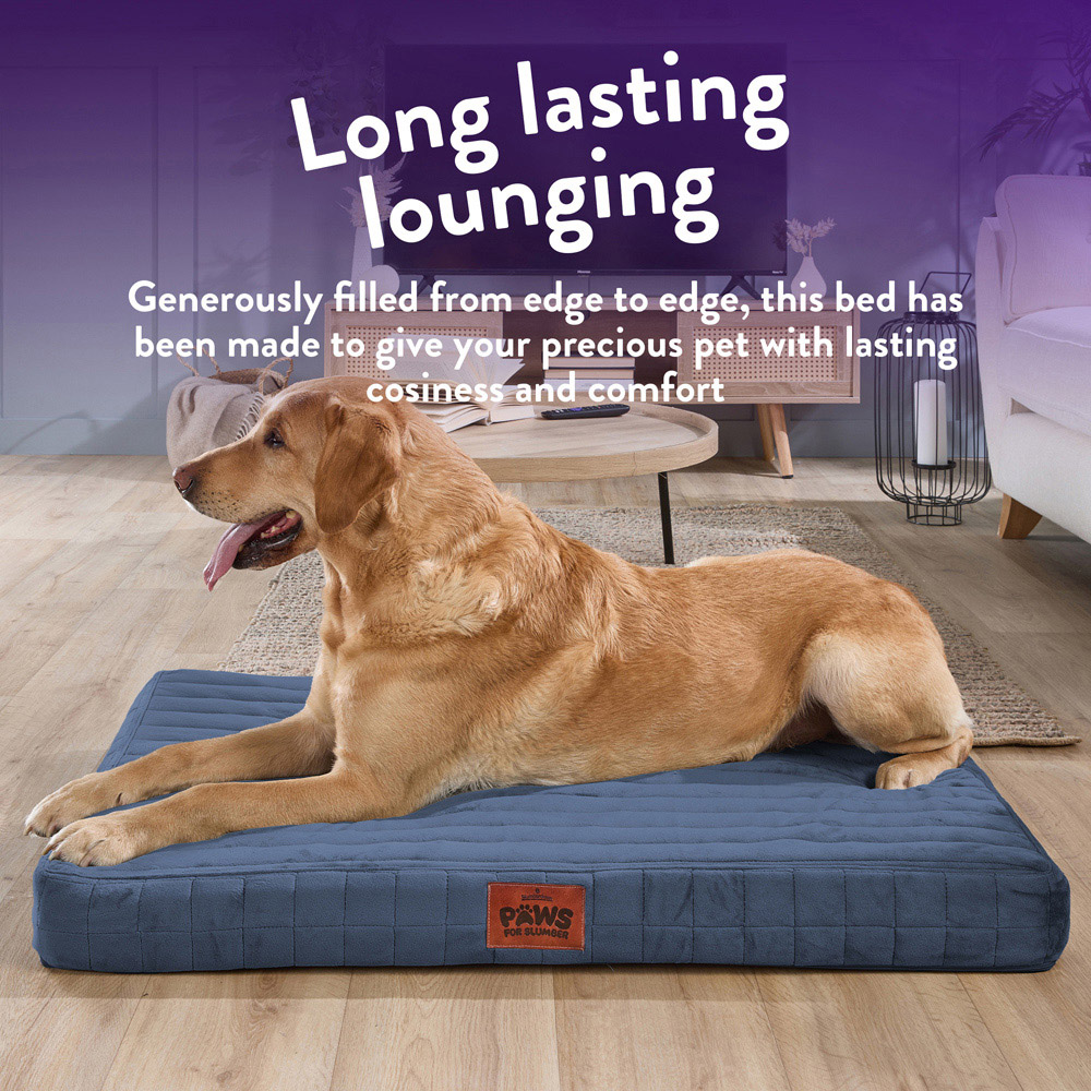 Slumberdown Large Navy Orthopaedic Pet Bed Image 4