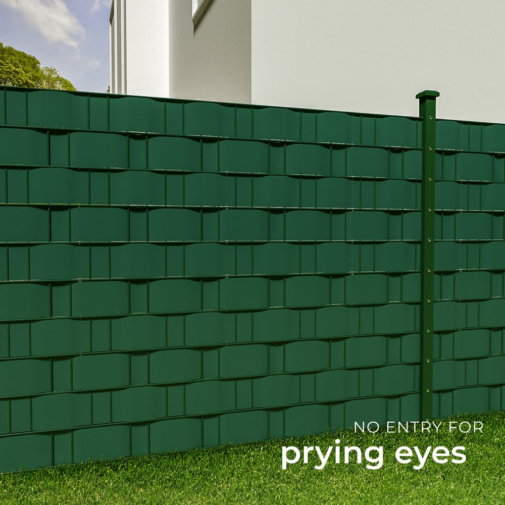 tectake Green Privacy Film Double-Sided Print 3500cm Image 7