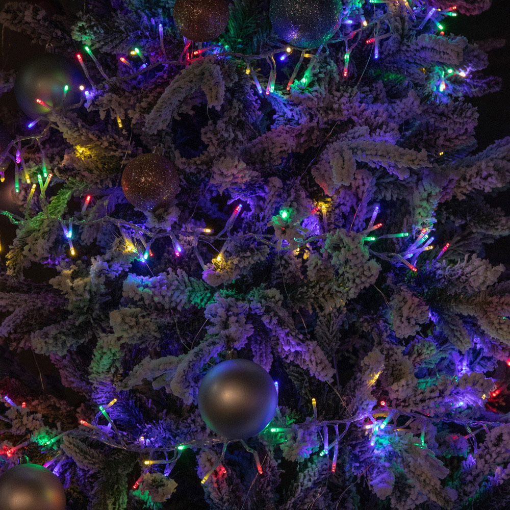 Samuel Alexander 720 Multi Coloured LED Clear Cable Christmas Cluster Light 9.3m Image 7