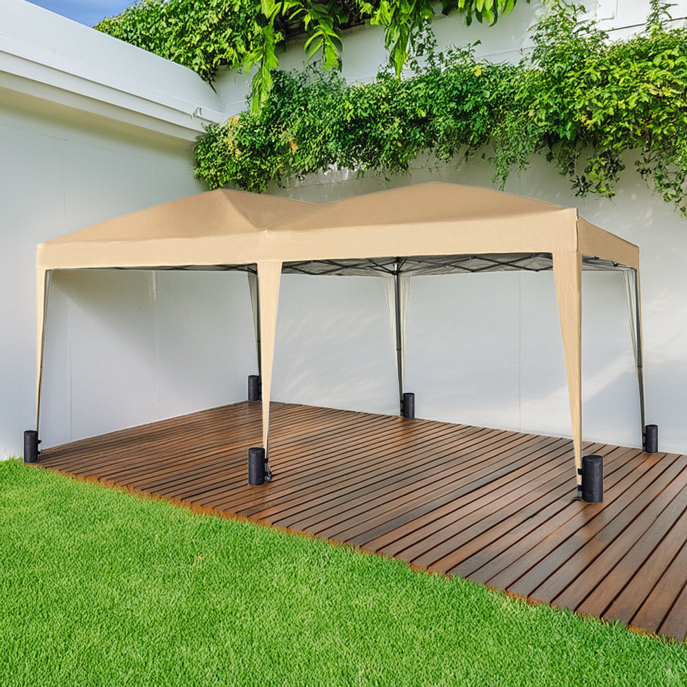 Beige 3 x 6m Pop Up Gazebo Image 1
