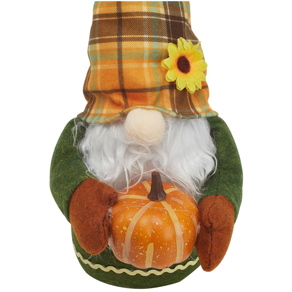Living and Home Multicolour Handmade Autumn Harvest Gnome Ornament 34cm Image 6