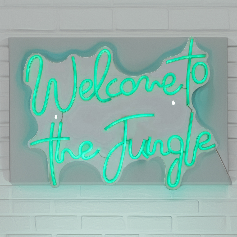 Welcome to the Jungle Neon Sign - White Image 1