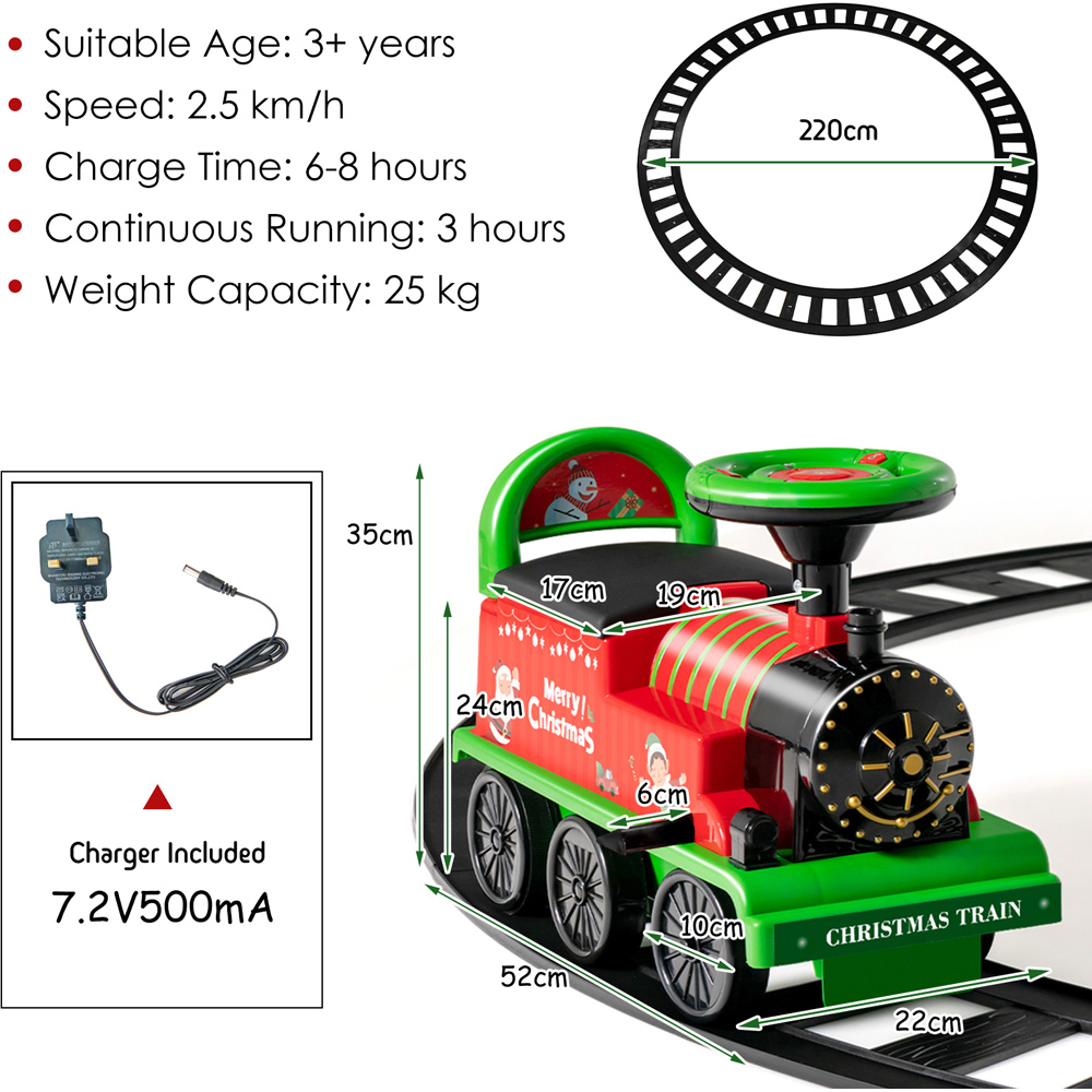 Costway Kids Green Battery Powered Electric Ride On Car 6V Image 9