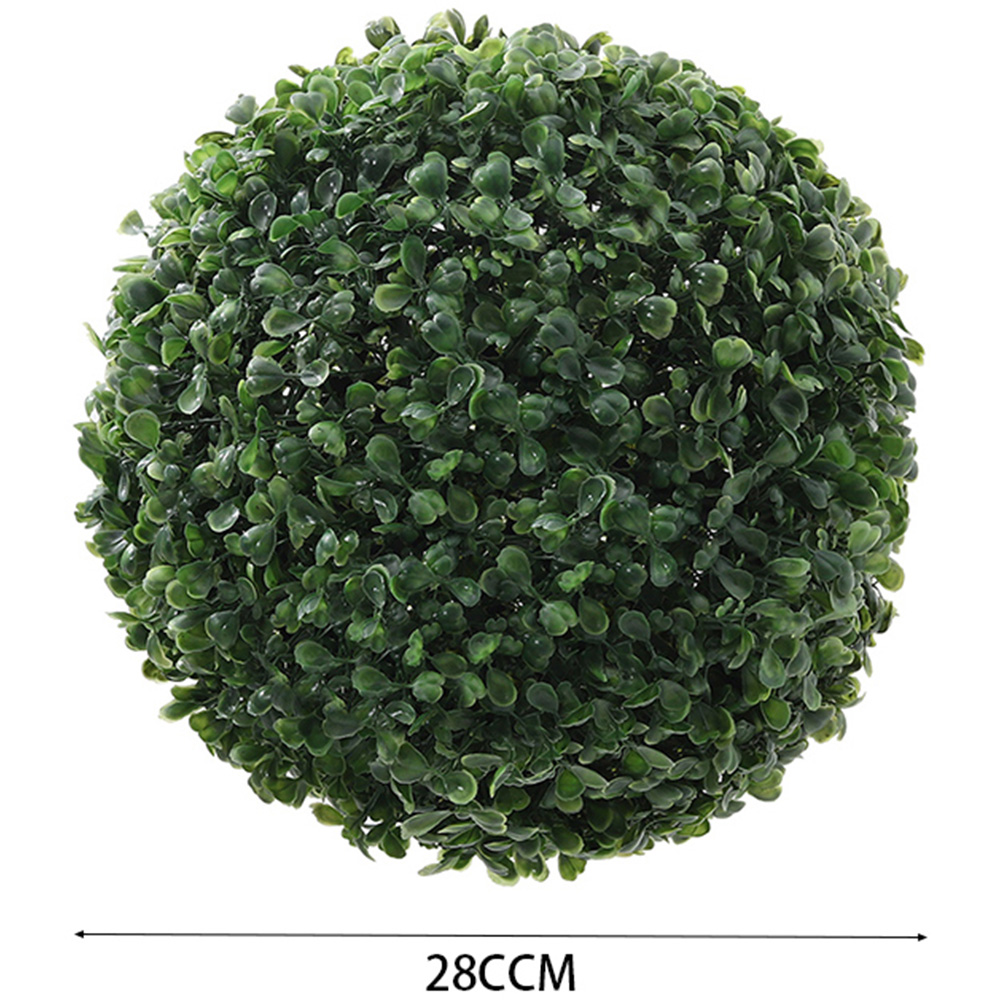 Living and Home Topiary Boxwood Artificial Grass Ball 28cm Image 9