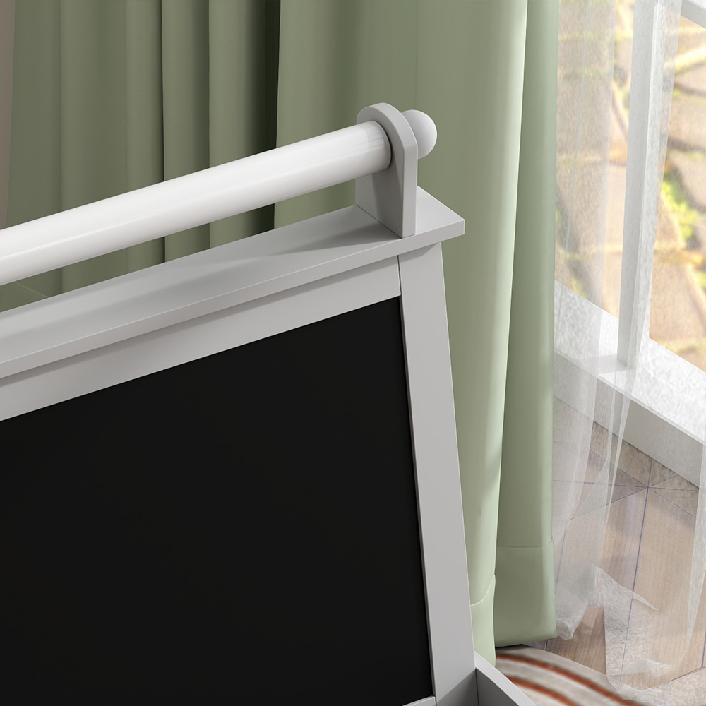 Tommy Toys Kids Grey Double Sided Art Easel with Paper Roll Image 3