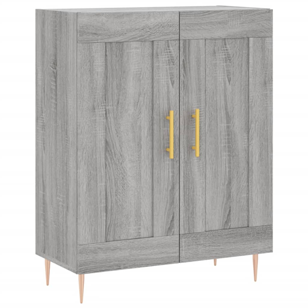 vidaXL 2 Door 3 Shelf Grey Sonoma Highboard Image 7