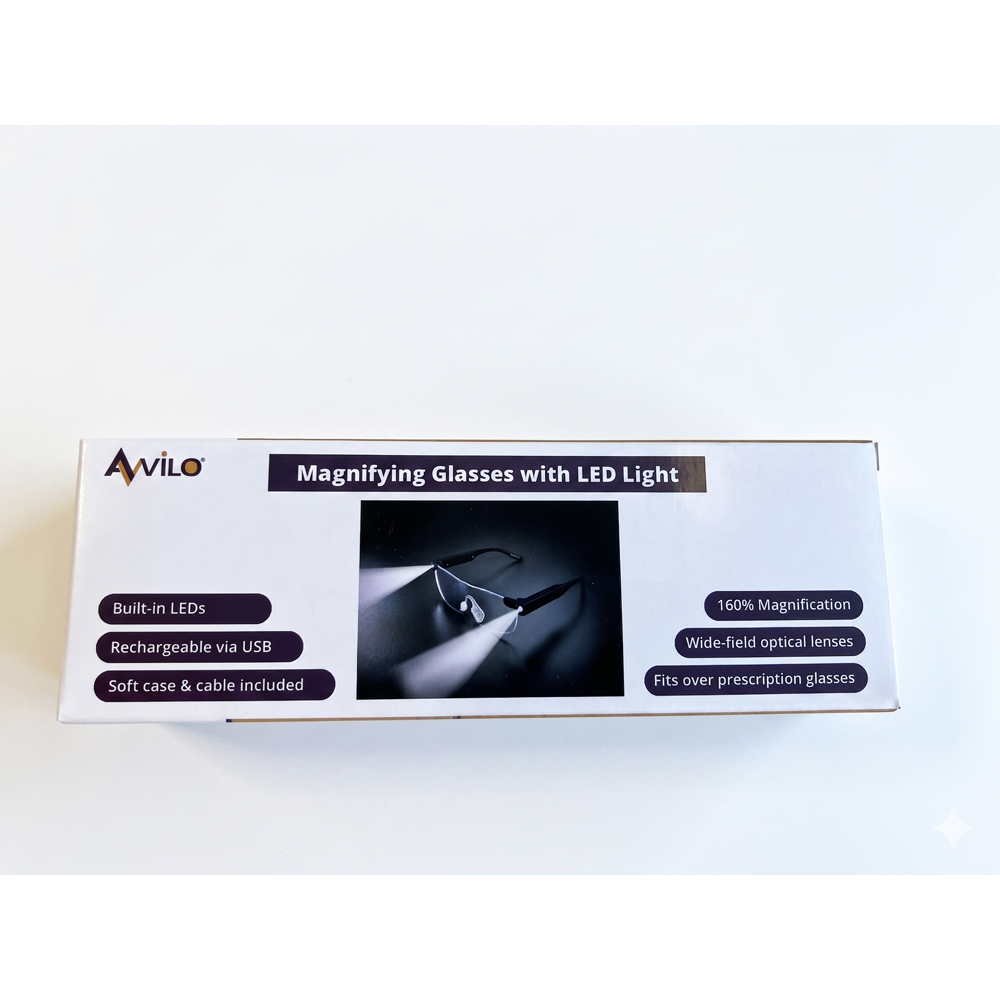 Avilo Magnifying Glasses with LED Light Image 3