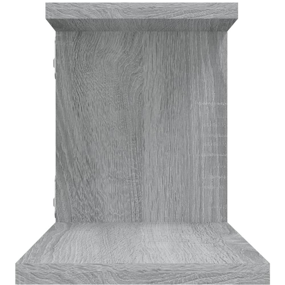 vidaXL Grey Sonoma Wall Mounted TV Shelf Image 5