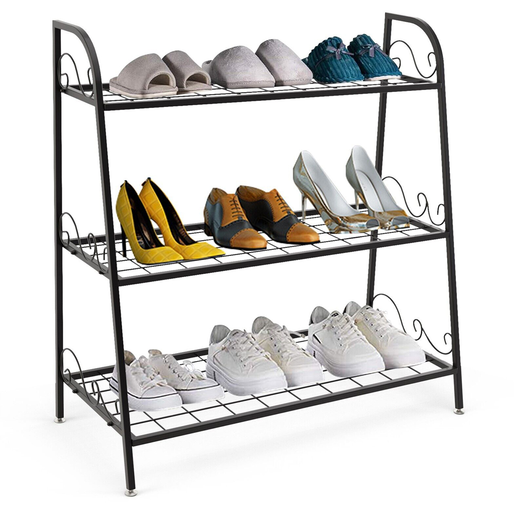 Costway 3 Shelf Metal Plant Stand Image 3