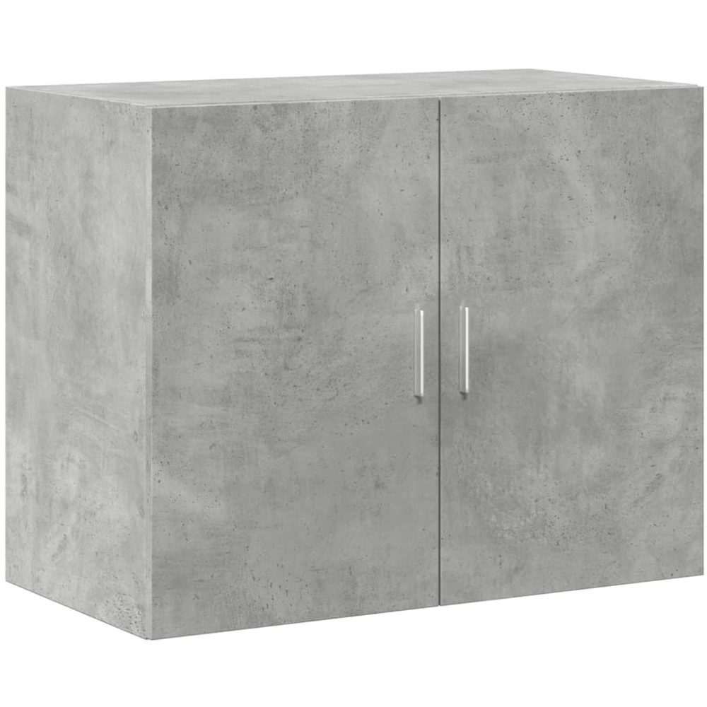 vidaXL 2 Door Concrete Grey Wooden Wall Cabinet Image 2