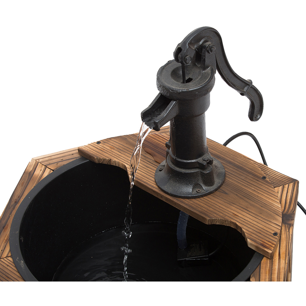 Outsunny Wooden Oasis Electric Water Fountain 220v Image 3