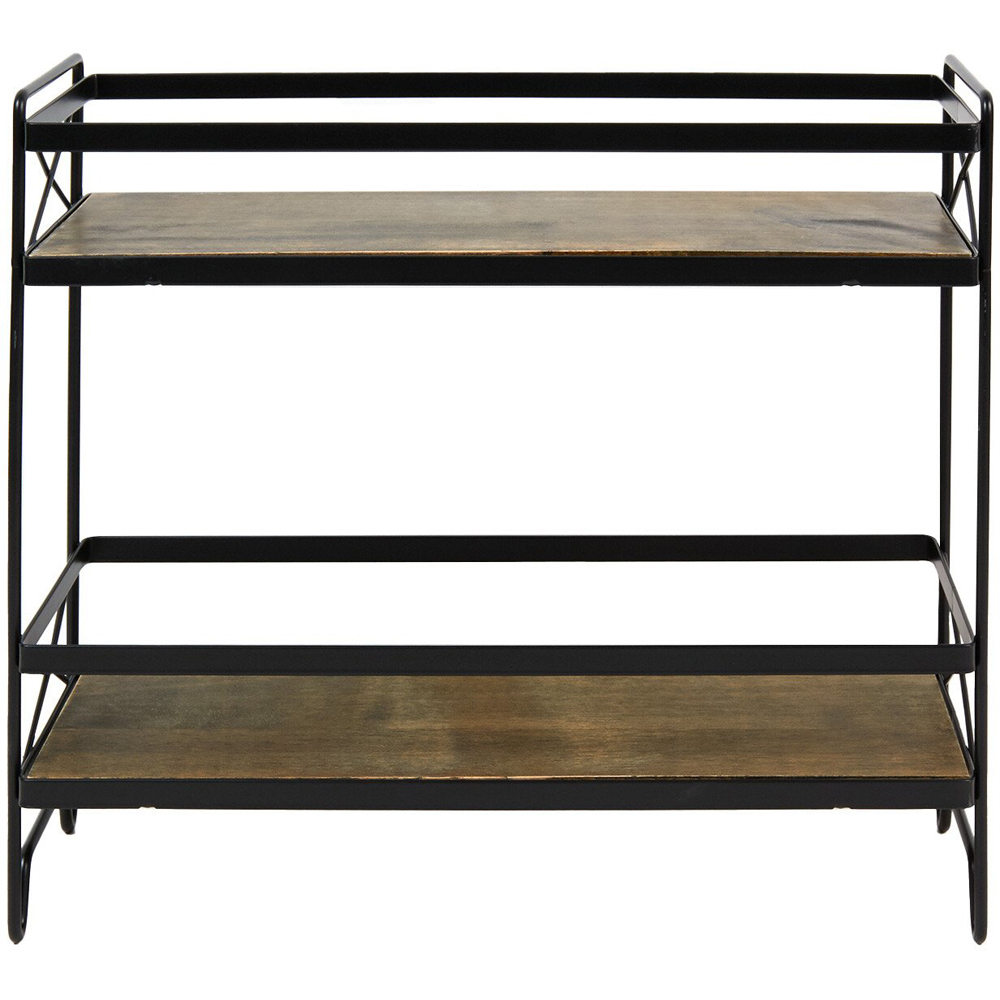 Malmo 2-Tier Storage Rack - Black Image 1