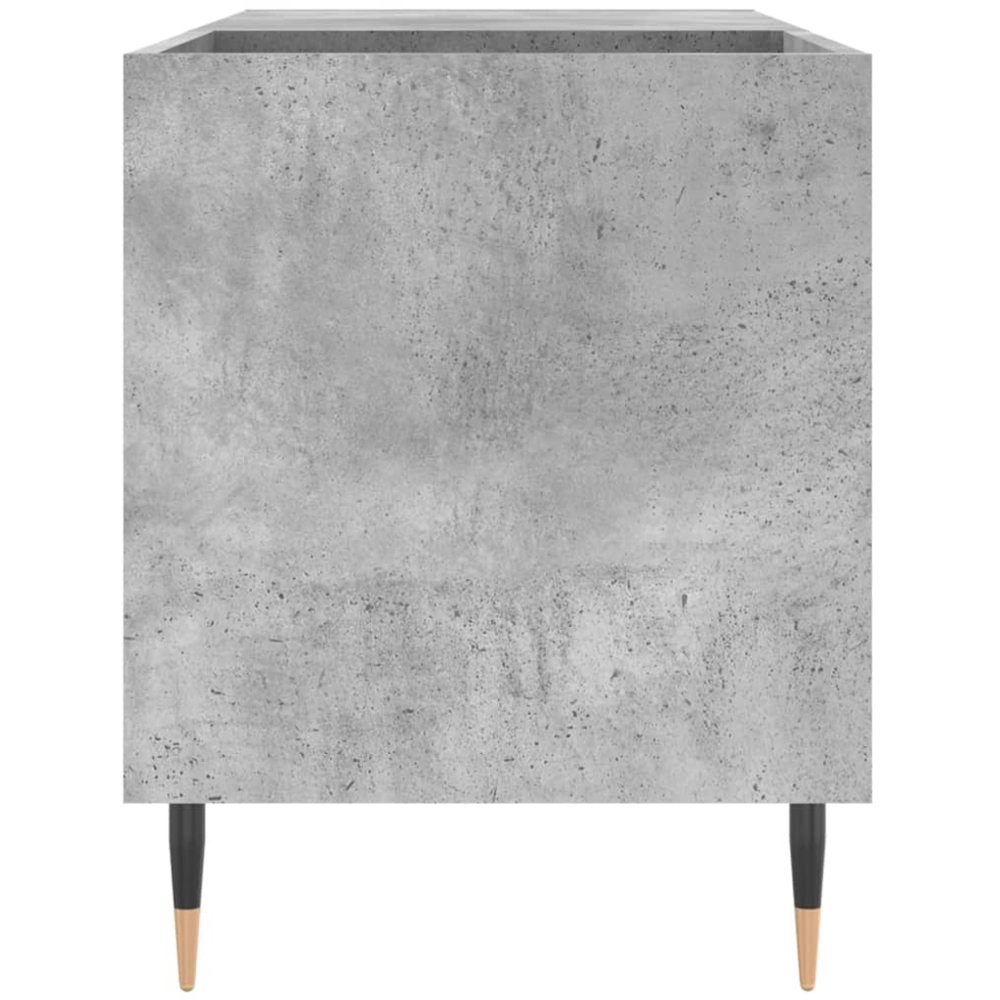 vidaXL 2 Shelf Concrete Grey Record Cabinet Image 5