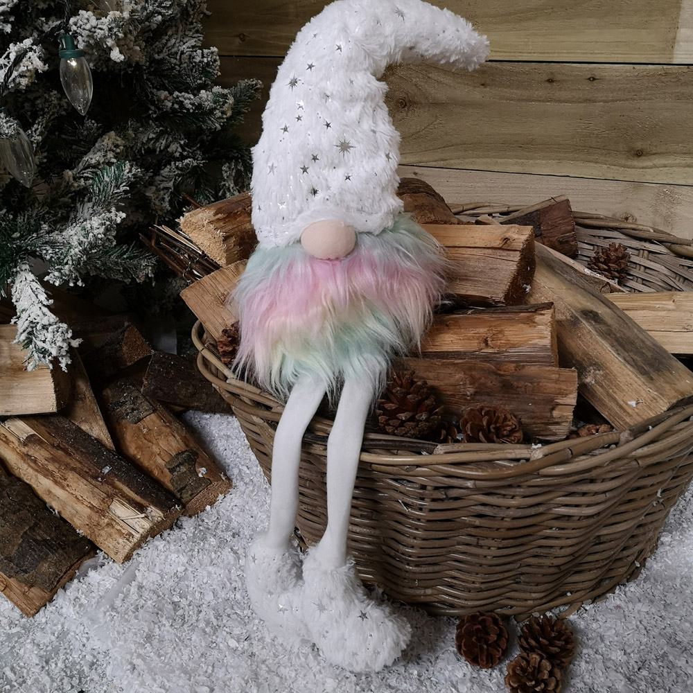 Samuel Alexander Rainbow Haired Plush Gonk Christmas Decoration 70cm Image 2