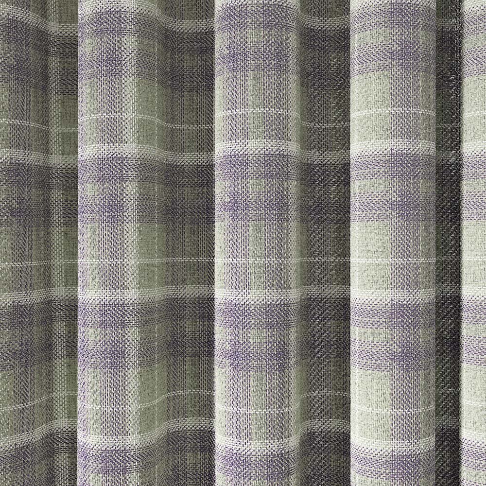 Helena Springfield Harriet Woven Lined Grape and Linen Eyelet Curtains 168 x 183cm Image 3
