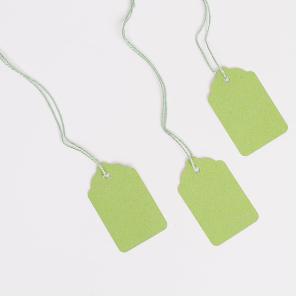 Blick Green Rectangular Tags Strung 1000 Labels 4.5 x 2.8cm Image 5
