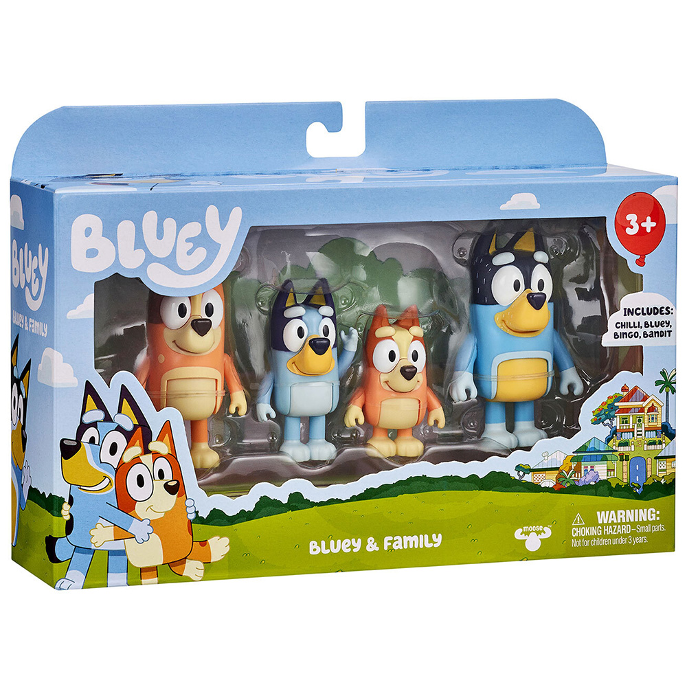 Single Bluey 4 Figure Playset in Assorted styles Image 3