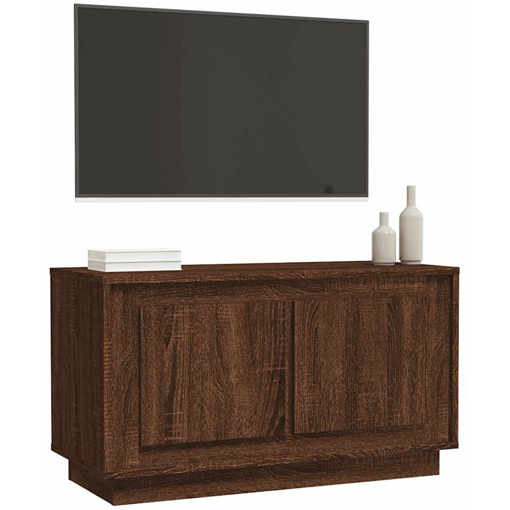 vidaXL 2 Door Brown Oak TV Cabinet Image 4