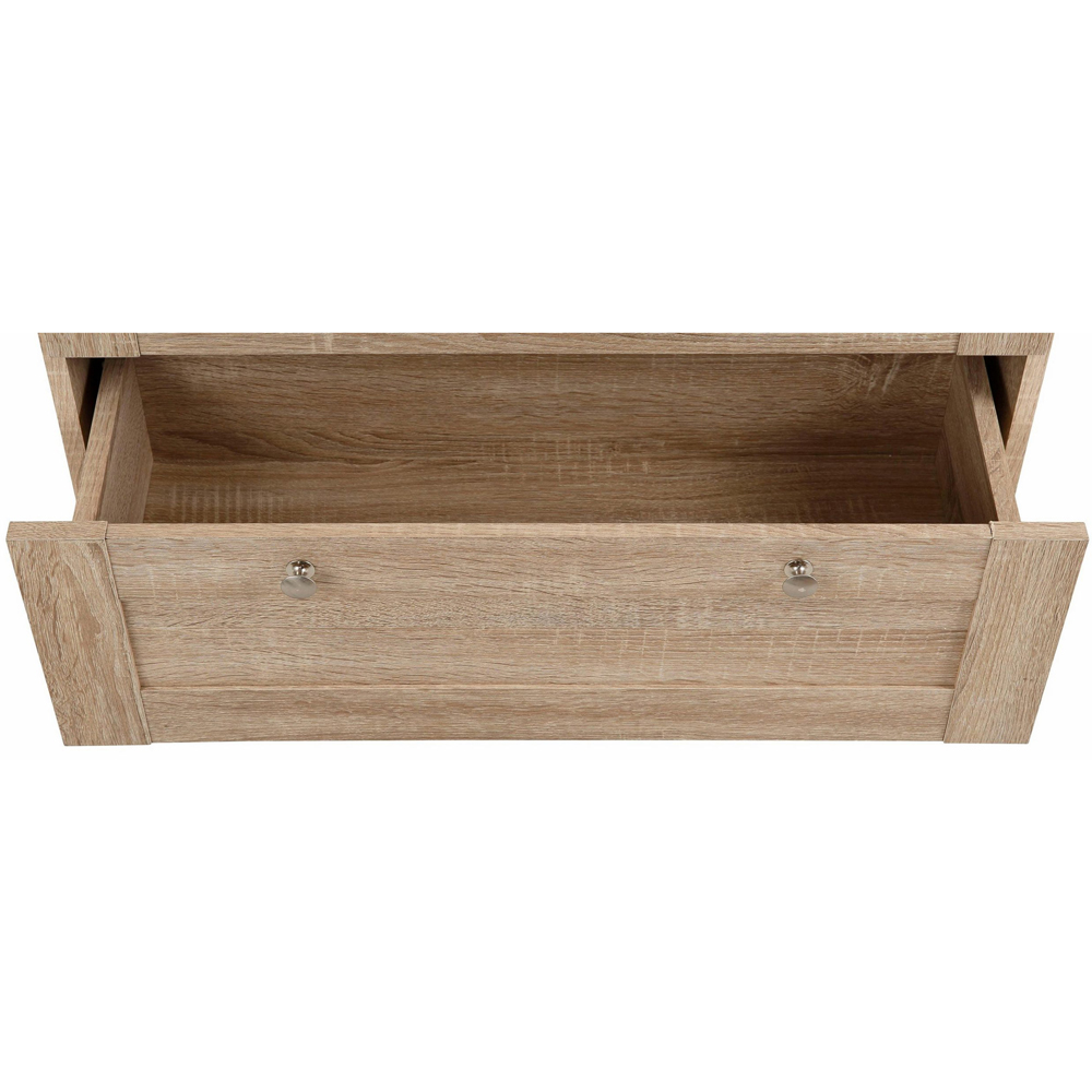 Loft24 Binz 3 Drawer Narrow Oak Chest of Drawers Image 7