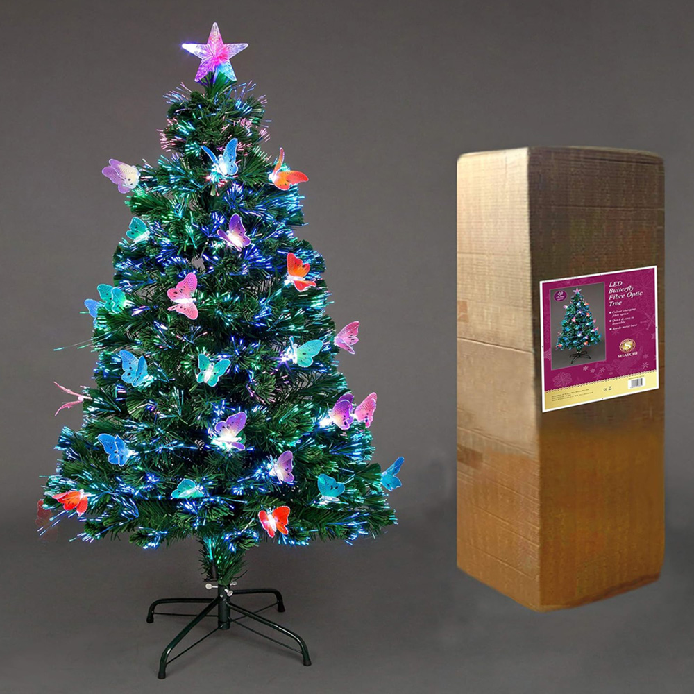 Shatchi Butterflies Fibre Optic Artificial Christmas Tree 2ft Image 4