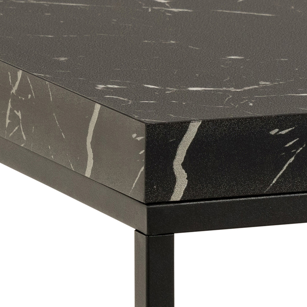 Florence Barossa Black Marble Marquina Square Coffee Table Image 4