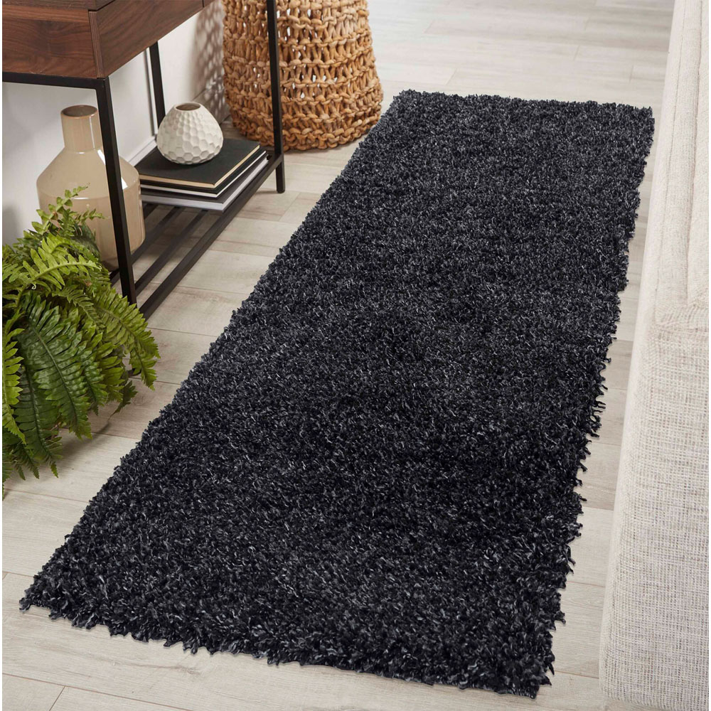 Desire Rugs Oxford Anthracite Plain Shaggy Rug 200 x 290cm Image 5