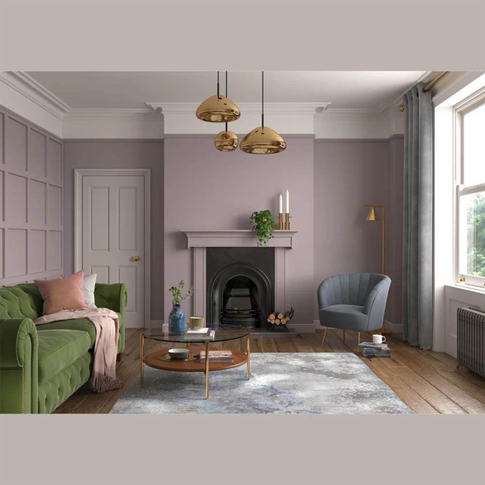 Dulux Heritage Walls and Ceilings Dusted Heather Velvet Matt Emulsion Paint 5L Image 4