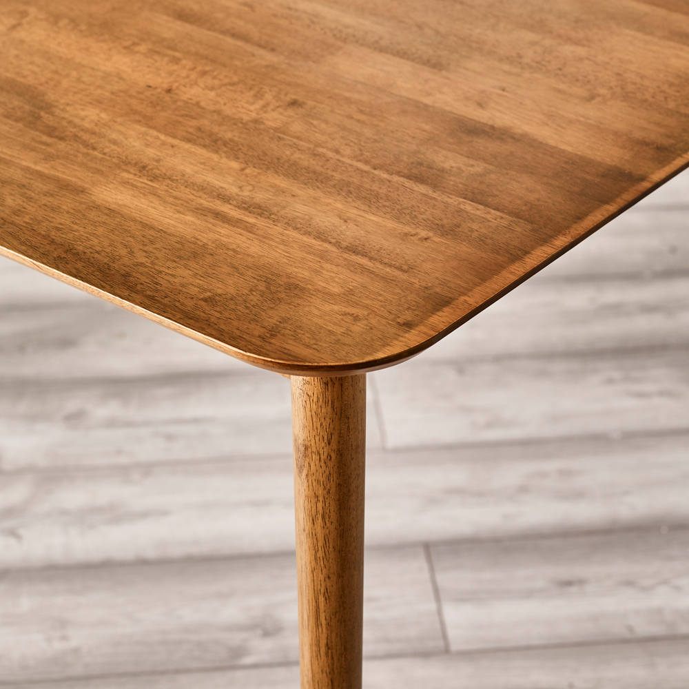 Furniturebox Lymington 4 Seater Dining Set Walnut Image 6