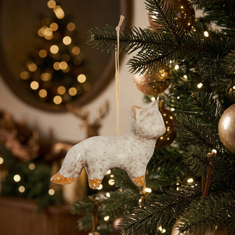 Ceramic Fox or Squirrel Hanging Decoration Image 2