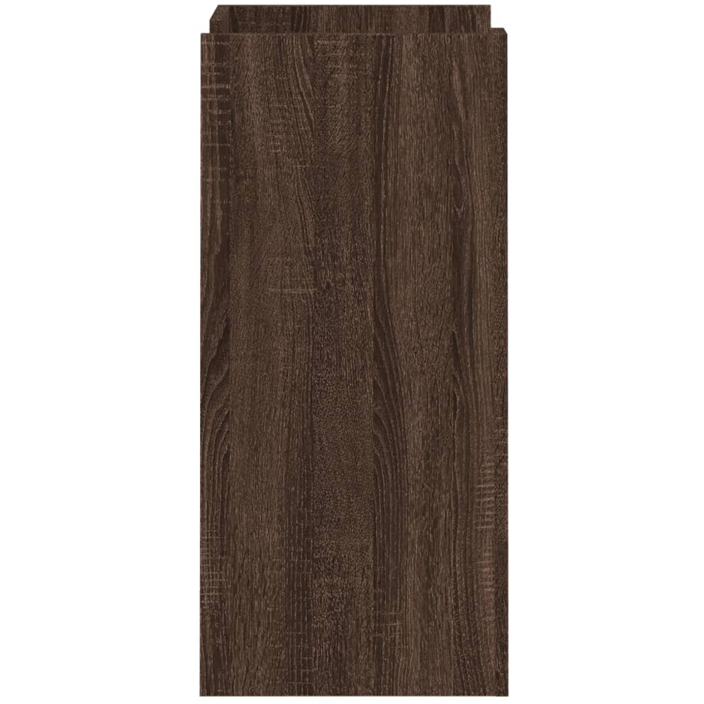 vidaXL Brown Oak 3 Open Shelf Sideboard Image 5