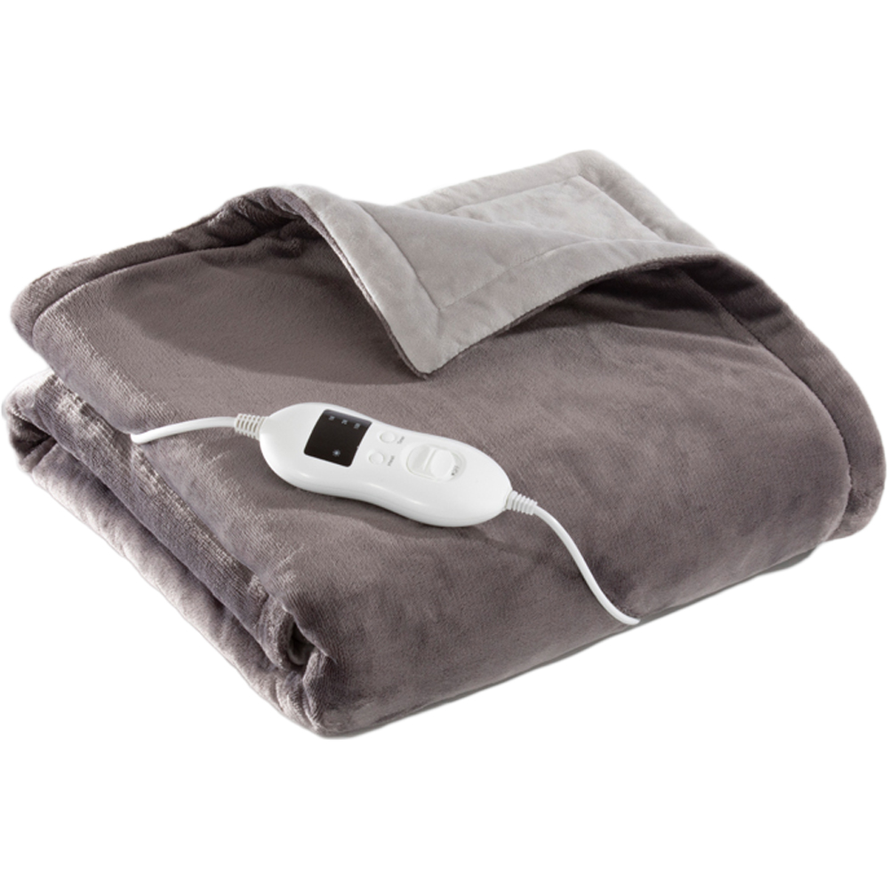 Daewoo Two Tone Heated Throw 160 x 120cm Image 1