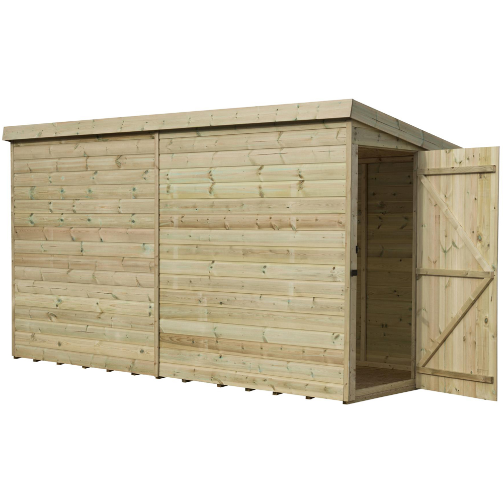 Empire Sheds 2000 10 x 5ft Tongue and Groove Wooden Pent Garden Shed Image 1